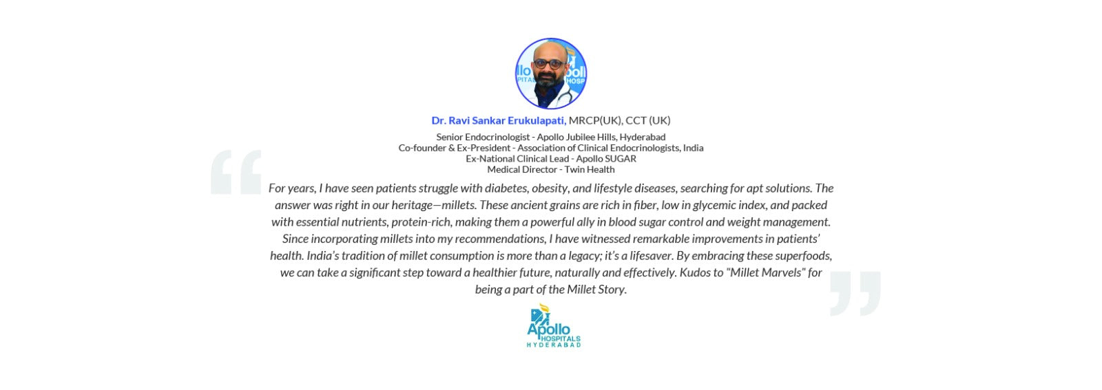 testimonial Dr Ravi Sankar