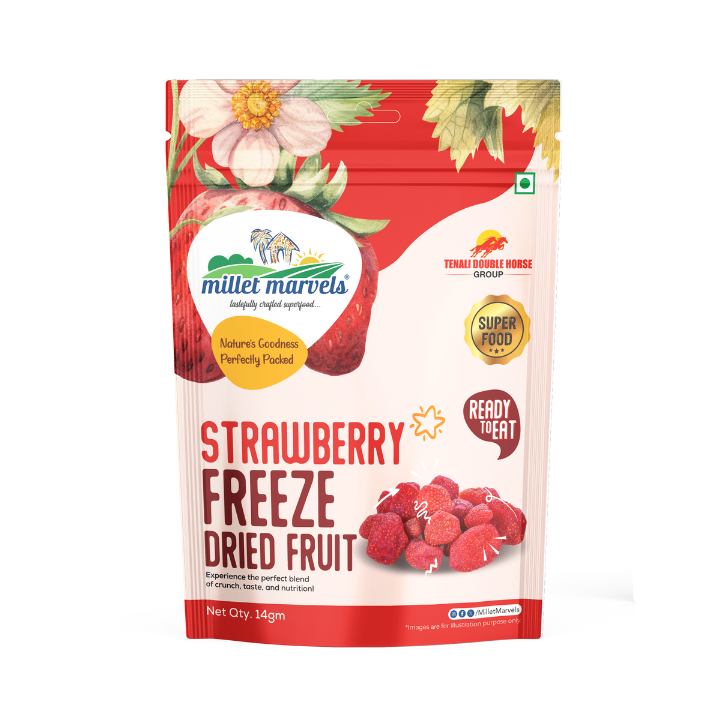 Strawberry Freeze Dried Fruit – 100% Natural Crispy Superfruit Snack