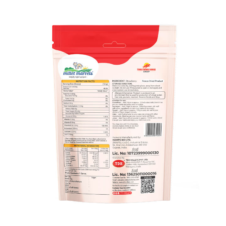 Strawberry Freeze Dried Fruit – 100% Natural Crispy Superfruit Snack