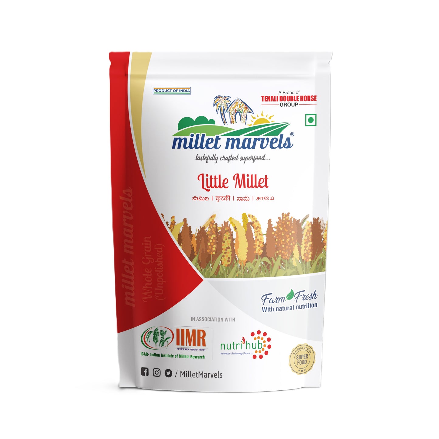 TDH Millets Little Millet Grains by Tenali Double Horse