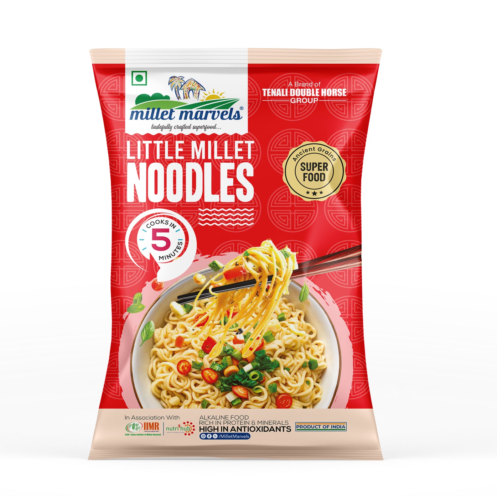 TDH Millets Little Millet Noodles by Tenali Double Horse